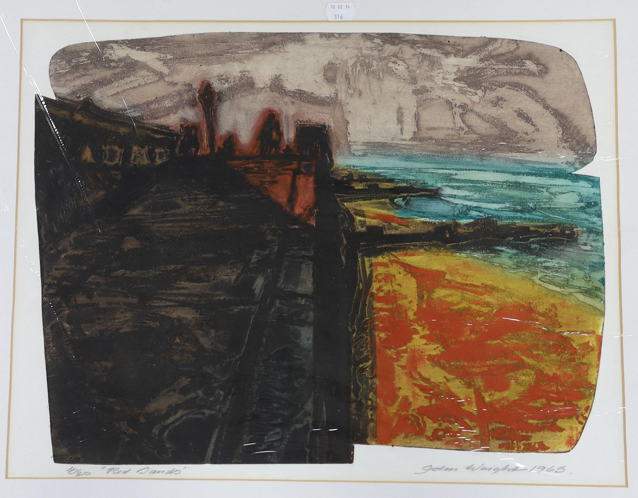 John Wright RE, ARCA (1927-2001), four colour prints, including ‘Blue Series’ and ‘Turn Left’, each limited edition, signed and dated in pencil, mounted, unframed, largest 51 x 39cm